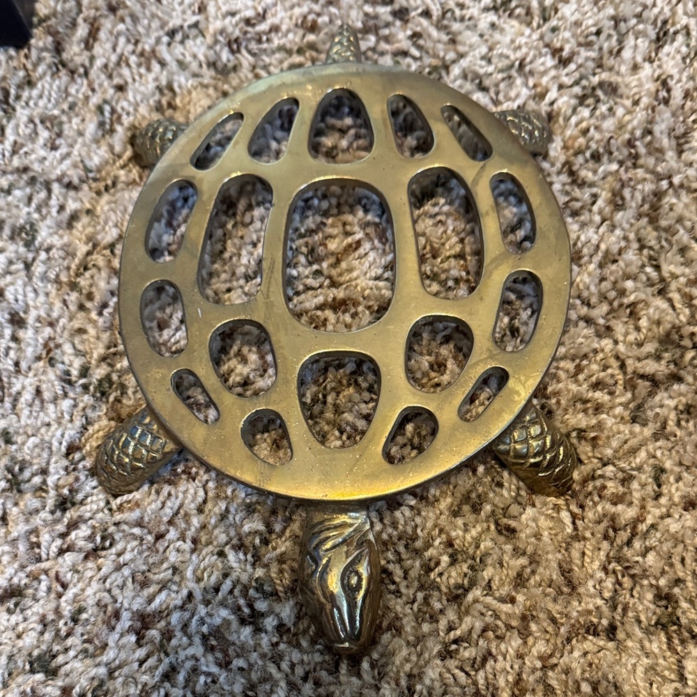 Brass Turtle Trivet